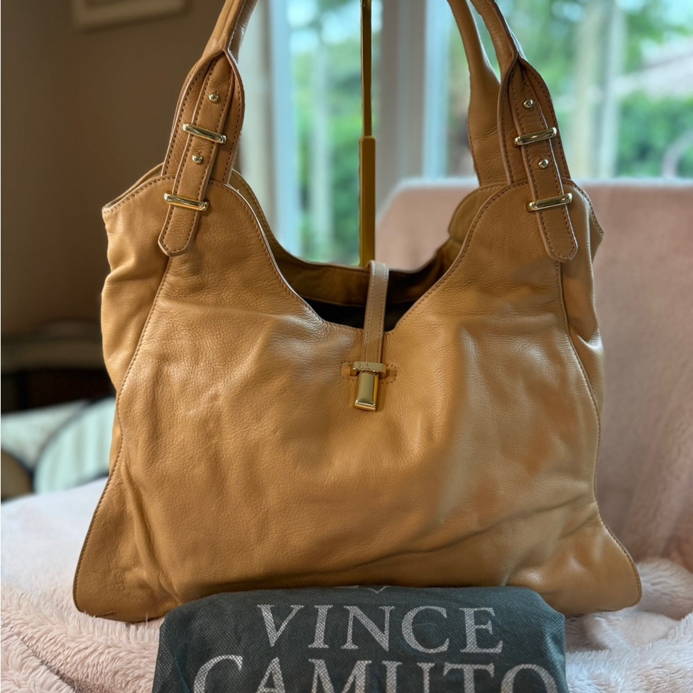 Vince Camuto Camel Shoulder Bag